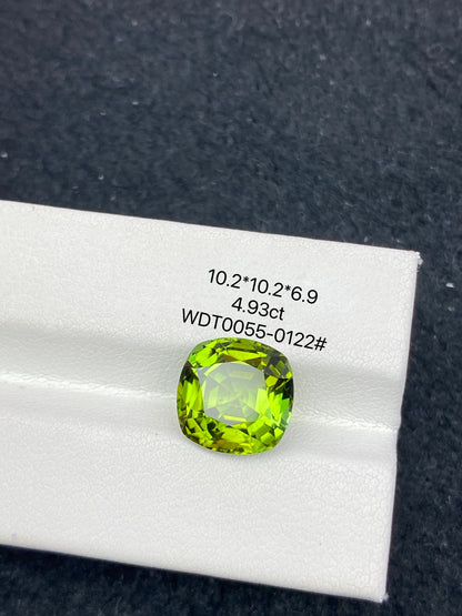 4.93CT NATURAL CONGO YELLOWISH GREEN COLOR TOURMALINE GEMSTONE STONE