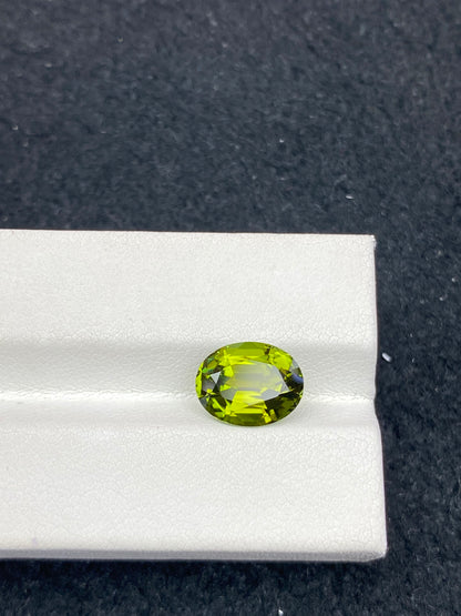 3.02CT NATURAL CONGO YELLOWIISH GREEN COLOR TOURMALINE GEMSTONE STONE