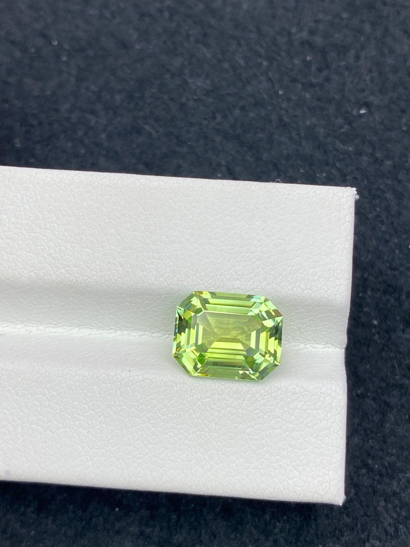 3.78CT NATURAL CONGO YELLOW GREEN COLOR TOURMALINE GEMSTONE STONE