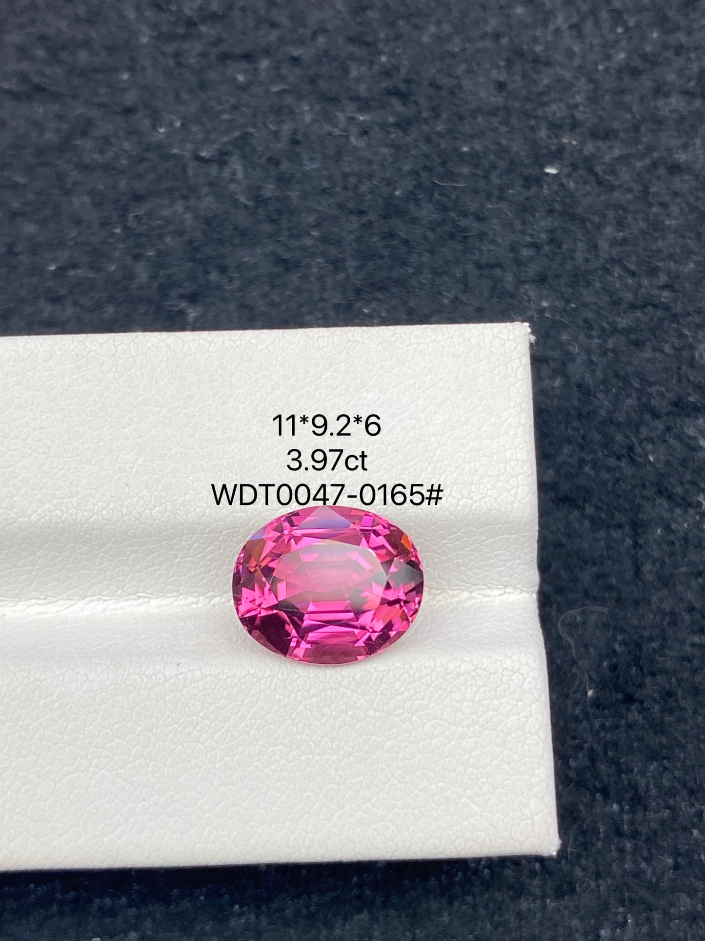 3.97CT NATURAL BRAZIL RED COLOR TOURMALINE GEMSTONE STONE