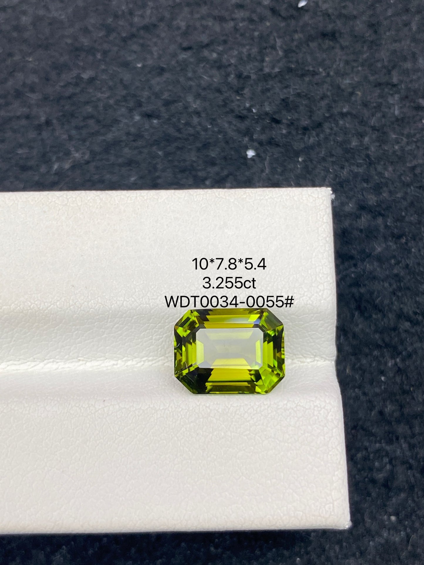 3.255CT NATURAL CONGO YELLOWISH GREEN COLOR TOURMALINE GEMSTONE STONE