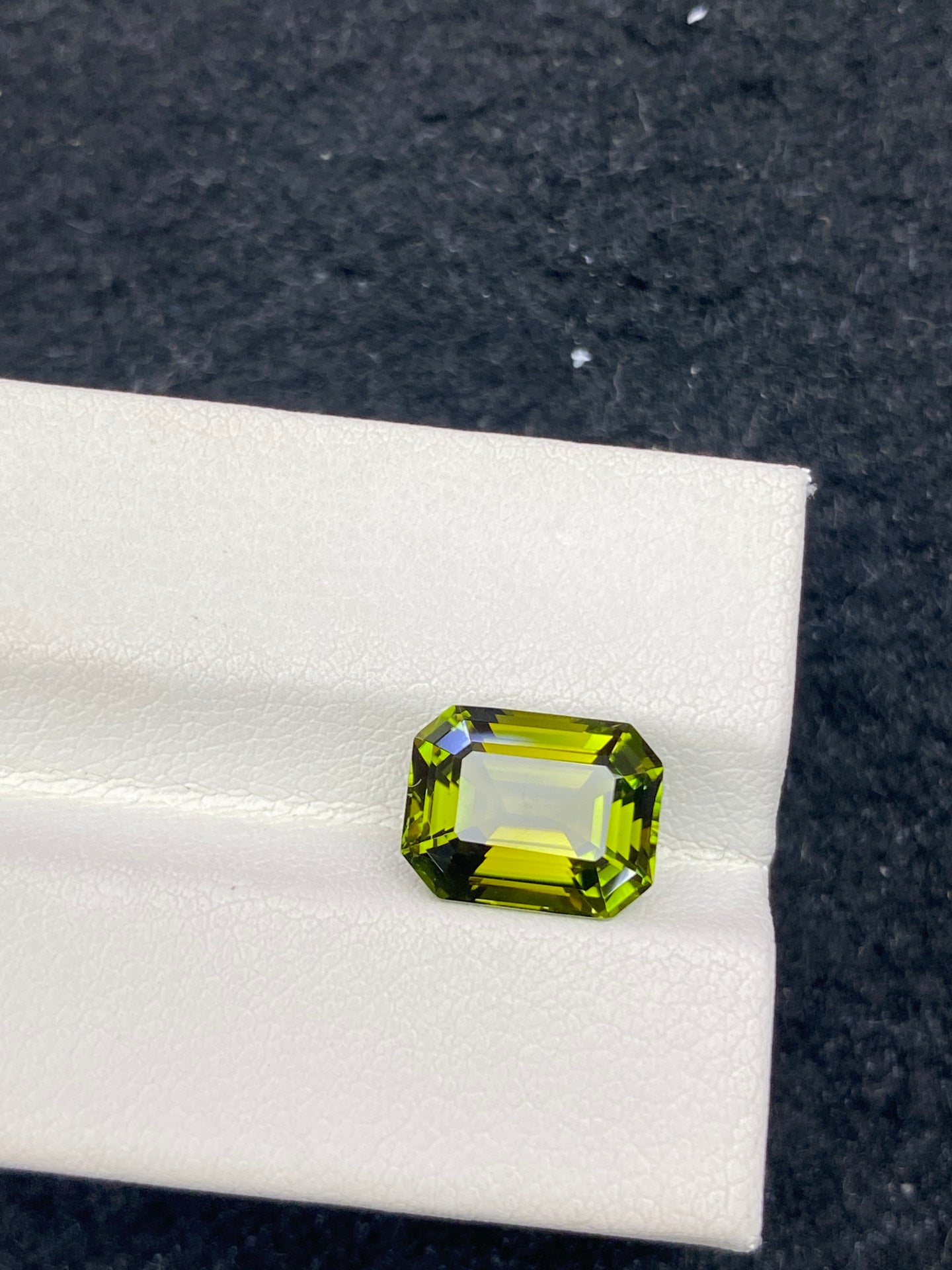 3.255CT NATURAL CONGO YELLOWISH GREEN COLOR TOURMALINE GEMSTONE STONE