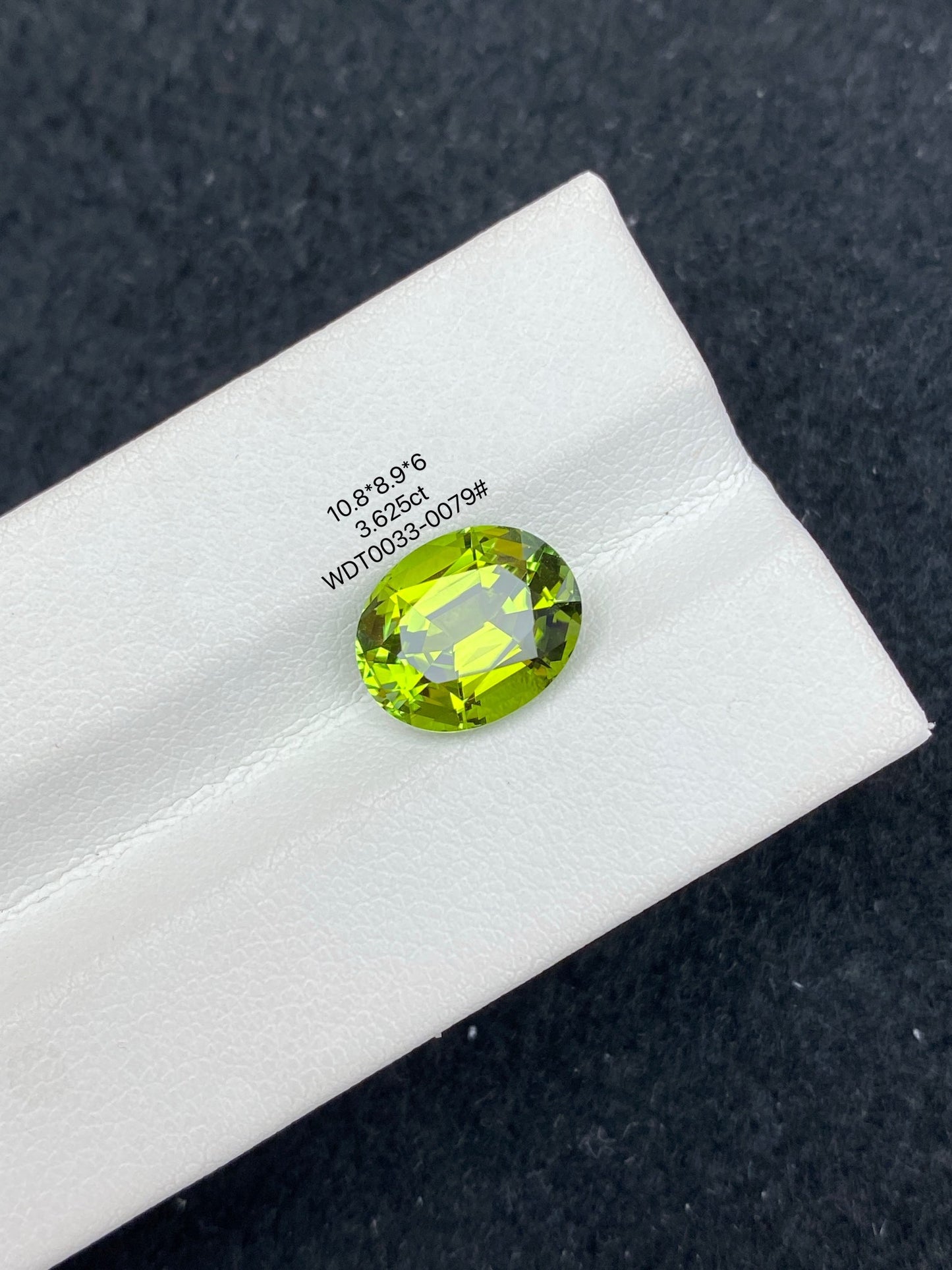 3.625CT NATURAL CONGO YELLOW GREEN COLOR TOURMALINE GEMSTONE STONE