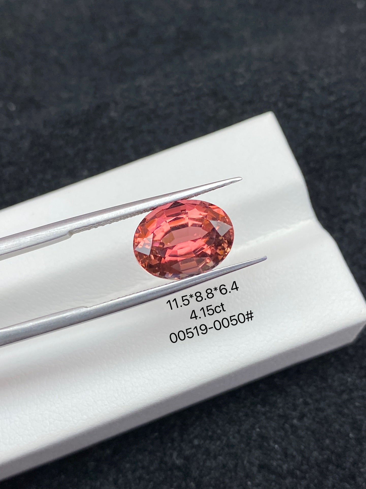 4.15CT NATURAL BRAZIL RED COLOR TOURMALINE GEMSTONE STONE