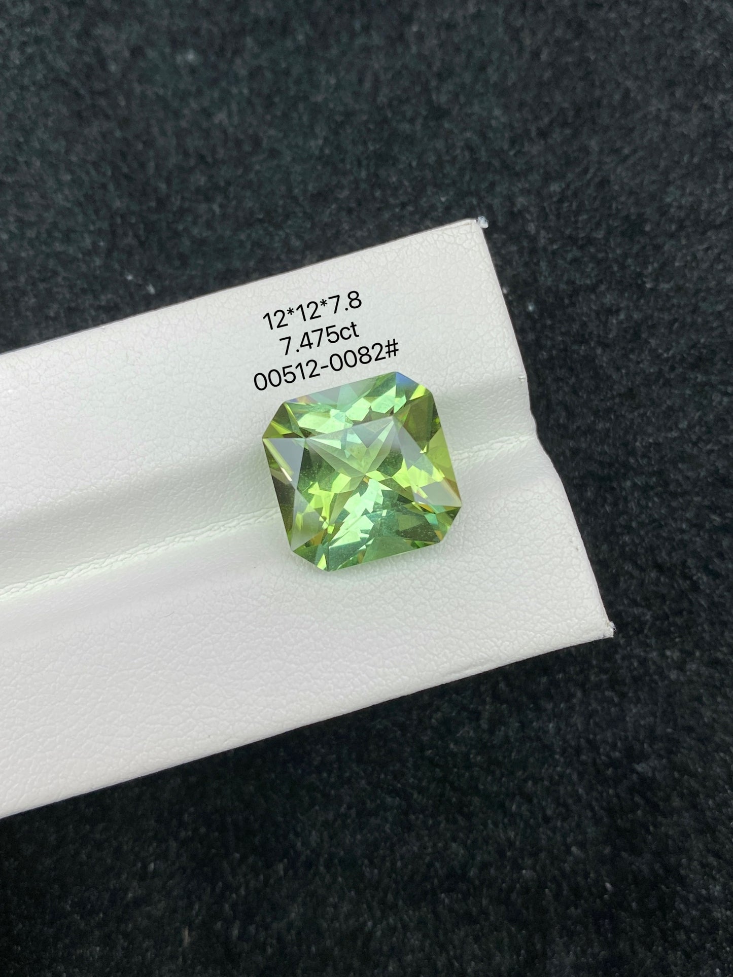 7.475CT NATURAL AFRICA YELLOWISH GREEN COLOR TOURMALINE GEMSTONE STONE