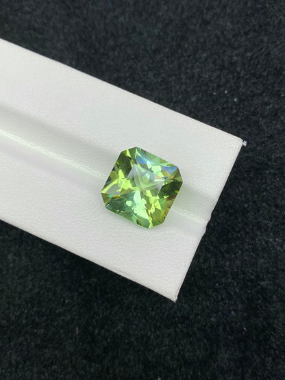 7.475CT NATURAL AFRICA YELLOWISH GREEN COLOR TOURMALINE GEMSTONE STONE