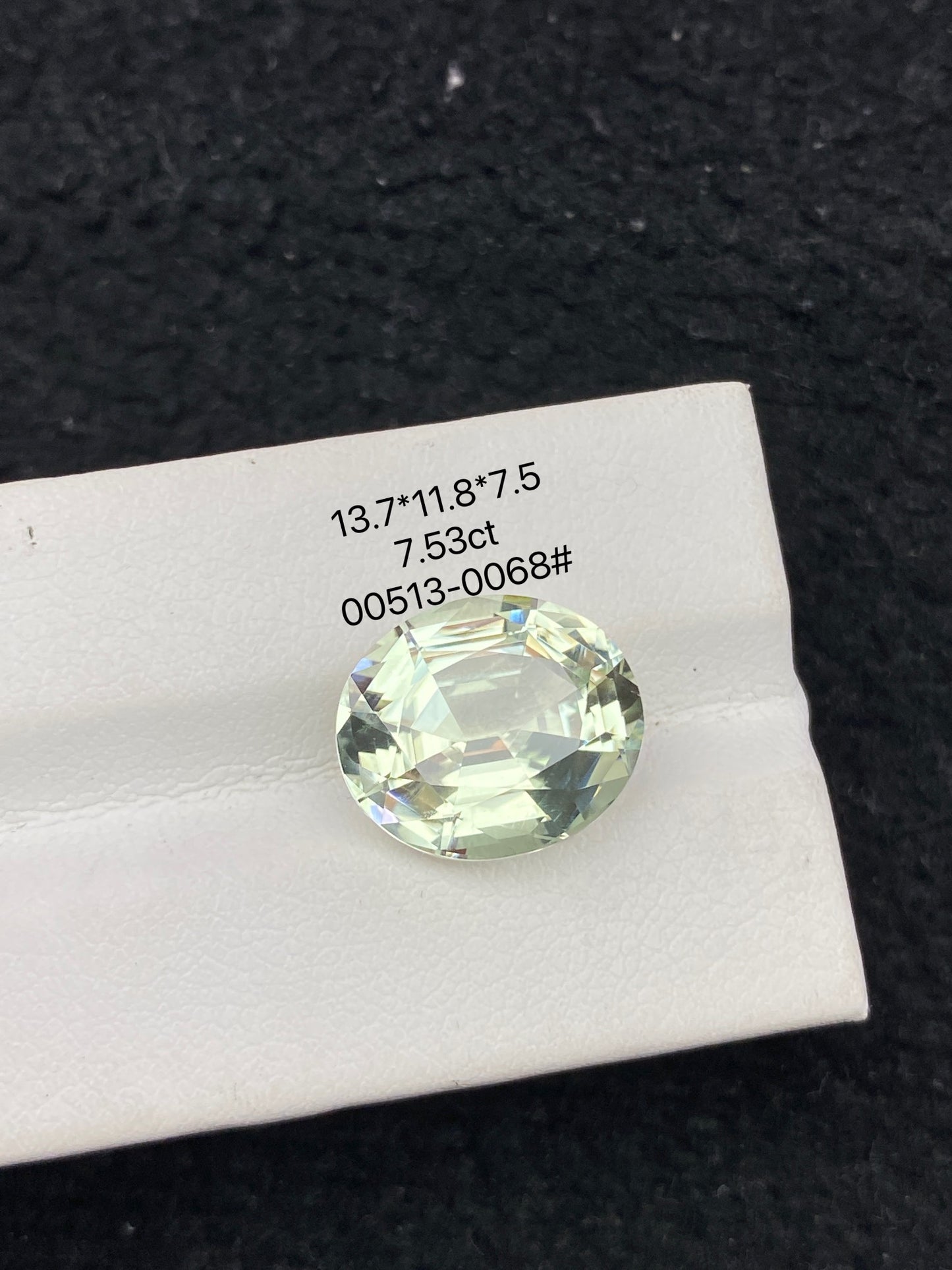 7.53CT NATURAL CONGO YELLOW GREEN COLOR TOURMALINE GEMSTONE STONE