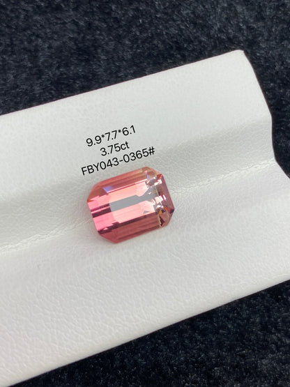 3.75CT NATURAL BRAZIL RED COLOR TOURMALINE GEMSTONE STONE