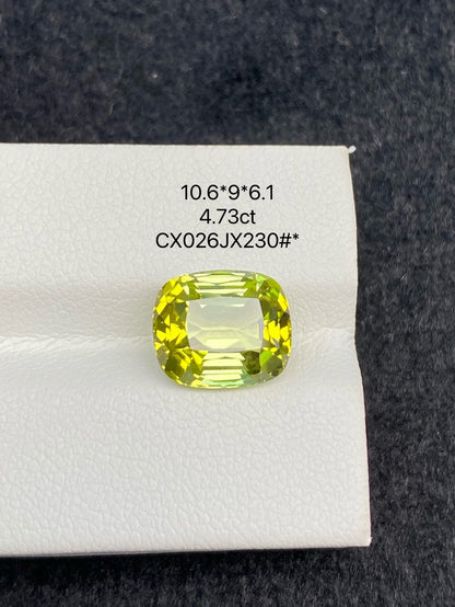 4.73 CT NATURAL CONGO YELLOW TOURMALINE STONE