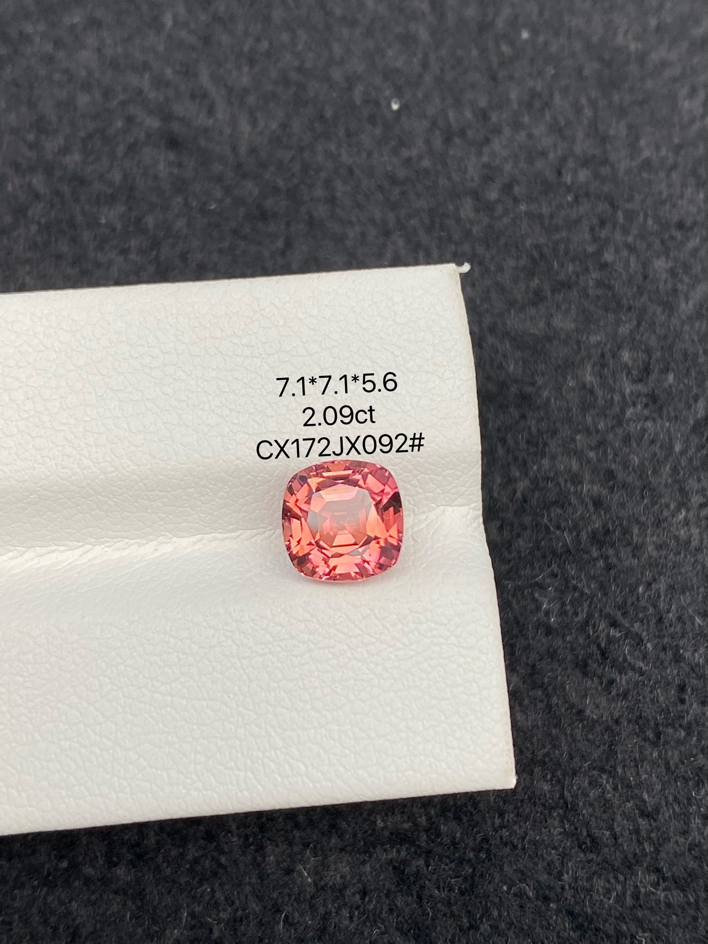 2.09 CT NATURAL CONGO ORANGE PINK TOURMALINE STONE