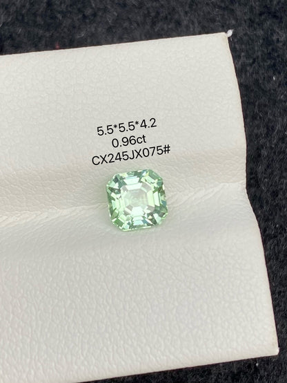 0.96 CT NATURAL AFGHANISTAN MINT GREEN TOURMALINE STONE