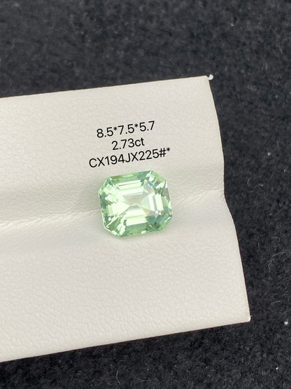 2.73 CT NATURAL AFGHANISTAN MINT GREEN TOURMALINE STONE