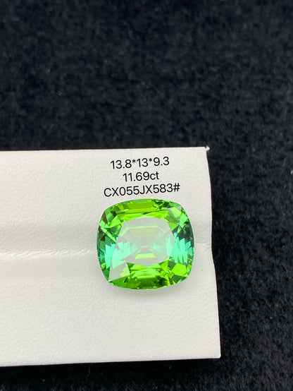 11.69 CT NATURAL AFGHANISTAN GREEN TOURMALINE STONE