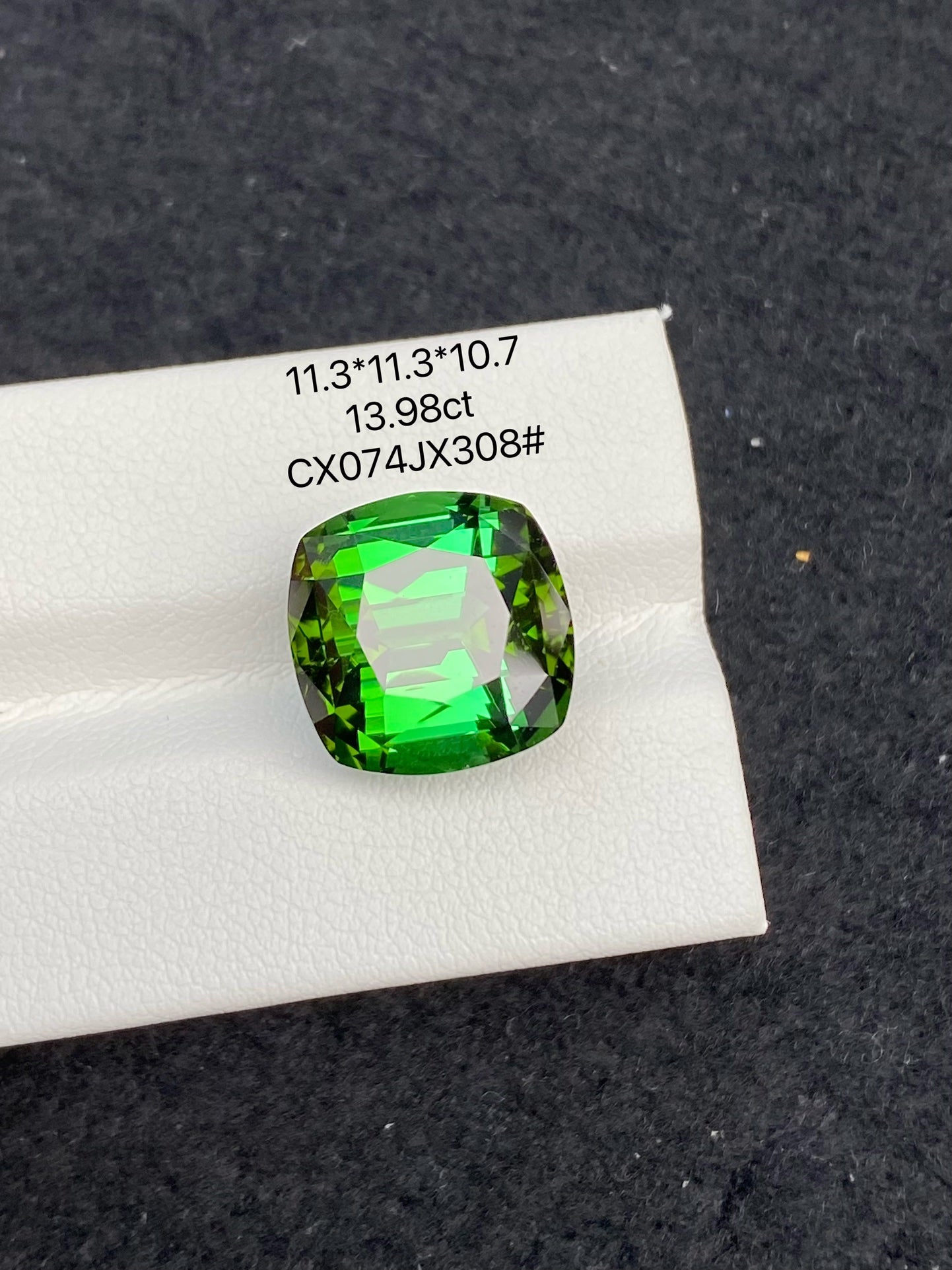 13.98 CT NATURAL AFGHANISTAN GREEN TOURMALINE STONE