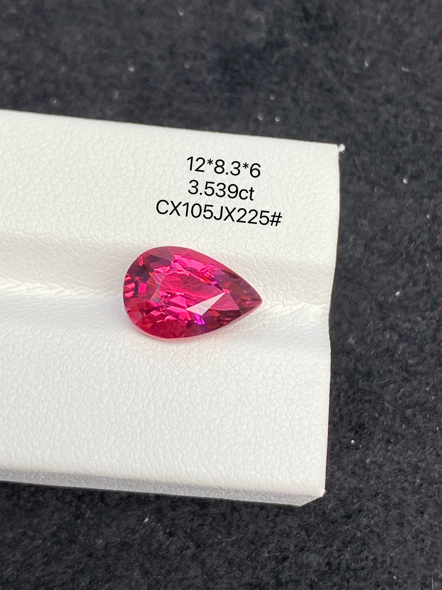 3.539 CT NATURAL BRAZIL RED TOURMALINE STONE