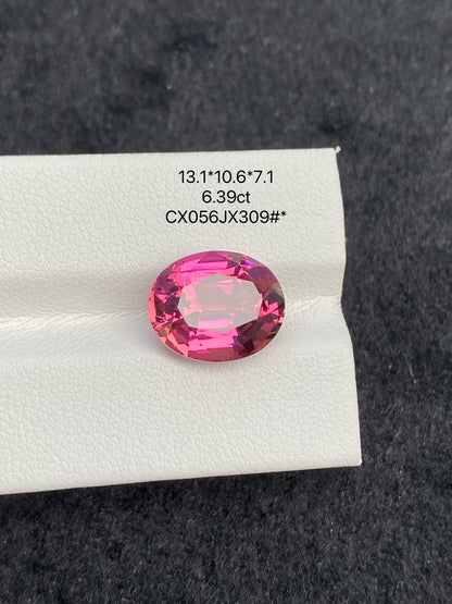 6.39 CT NATURAL BRAZIL RED TOURMALINE STONE