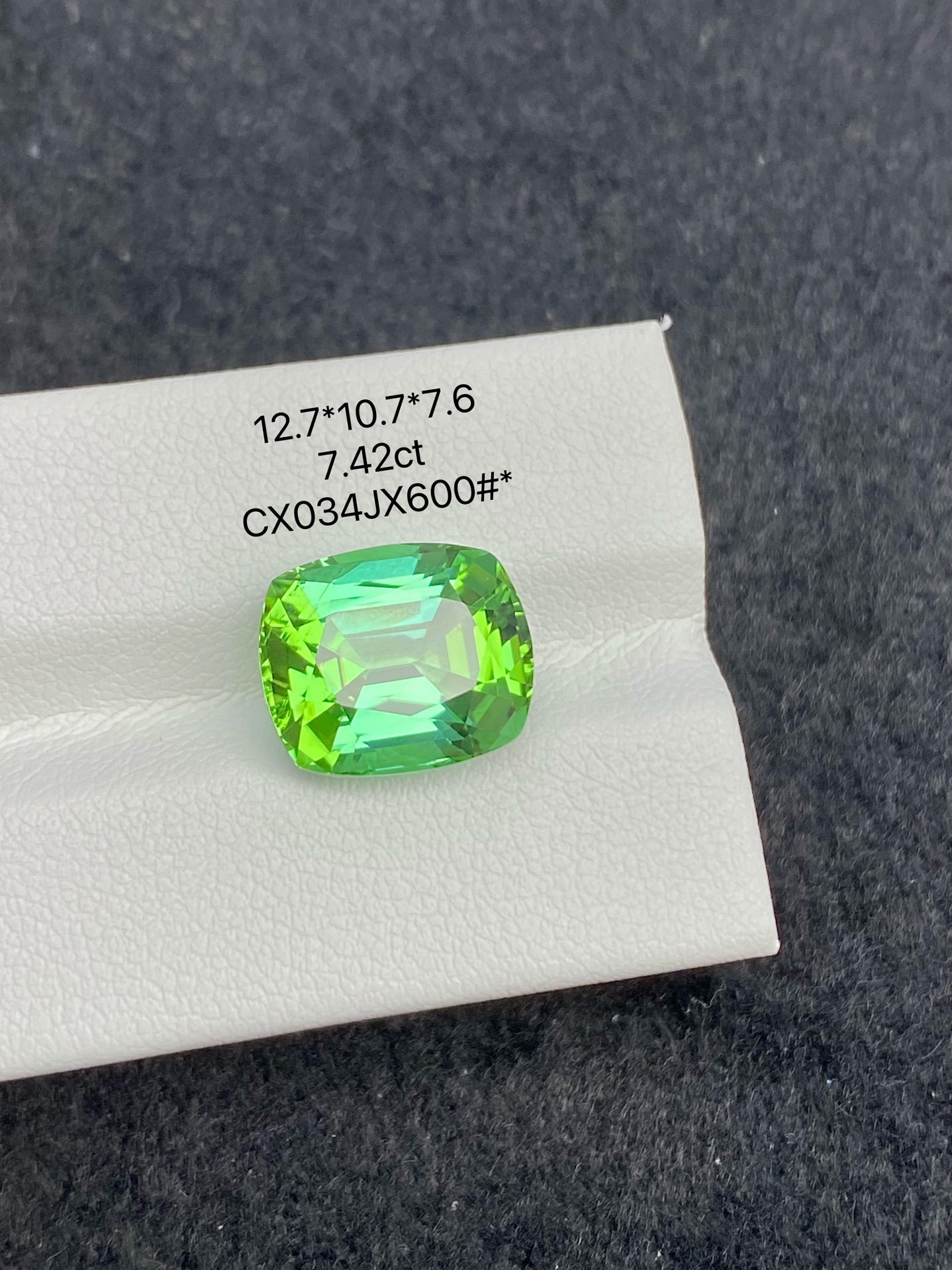 7.42 CT NATURAL AFGHANISTAN MINT GREEN TOURMALINE STONE