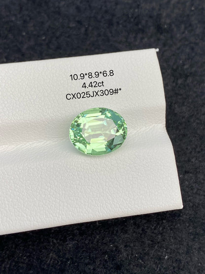 4.42 CT NATURAL AFGHANISTAN MINT GREEN TOURMALINE STONE