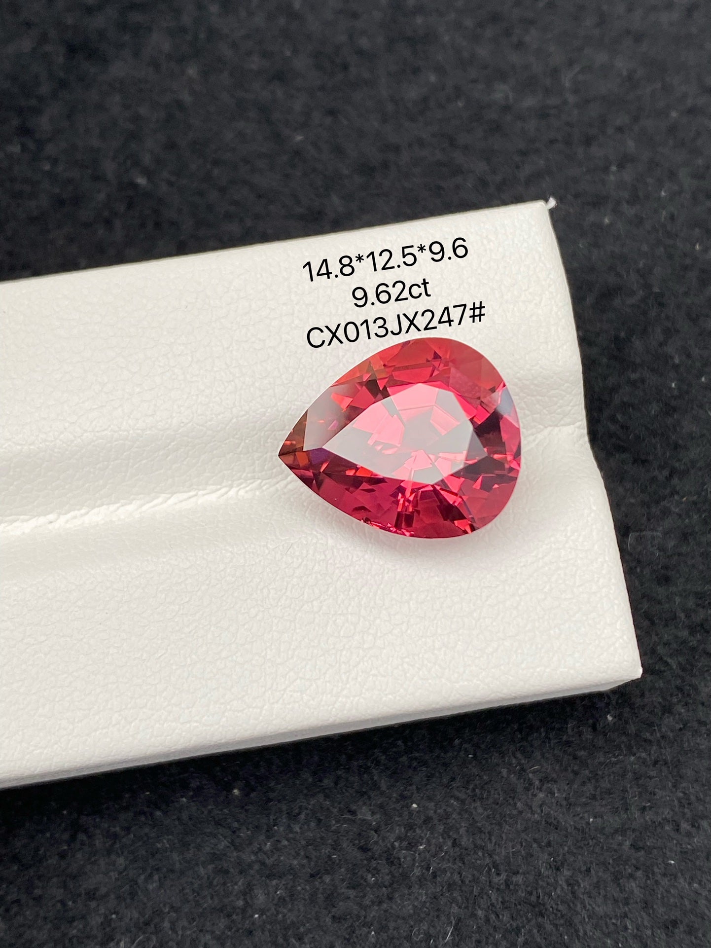 9.62 CT NATURAL BRAZIL RED TOURMALINE STONE