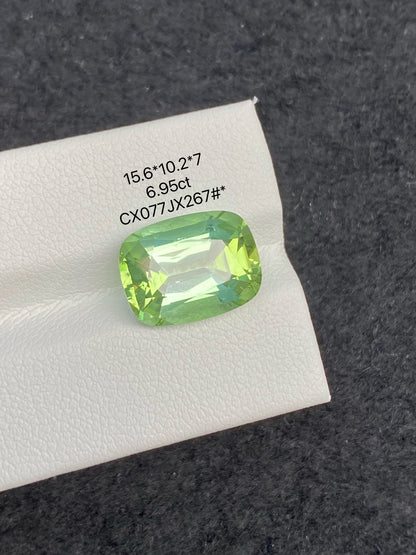 6.95 CT NATURAL AFGHANISTAN GREEN TOURMALINE STONE