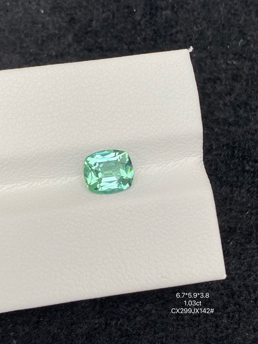 1.03 CT NATURAL AFGHANISTAN MINT GREEN TOURMALINE STONE