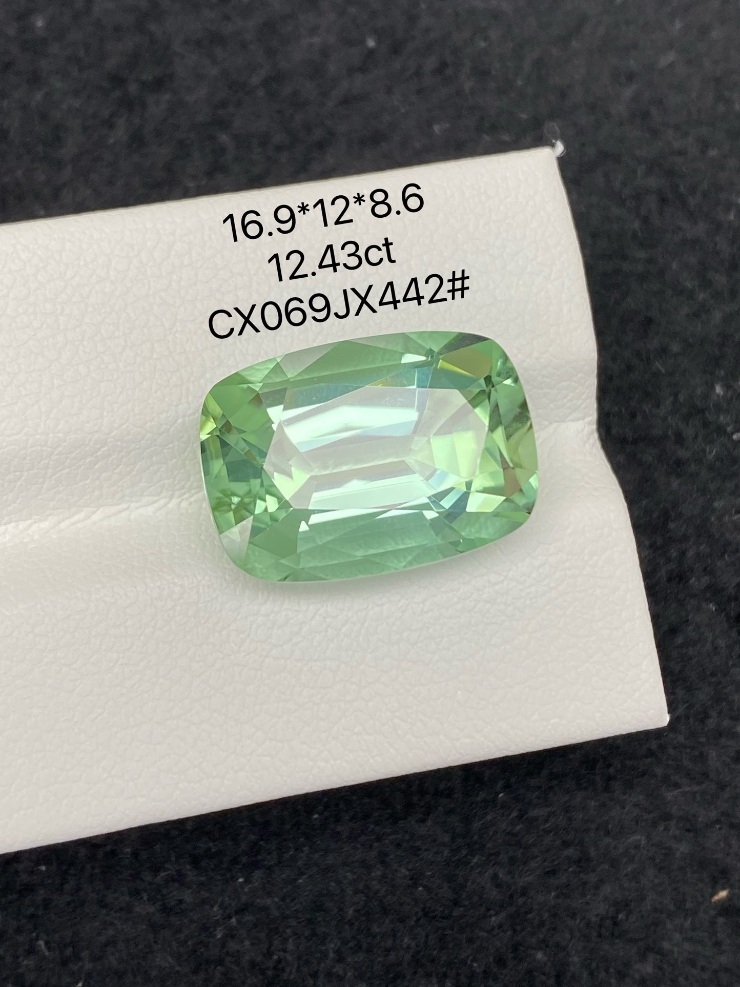 12.43 CT NATURAL AFGHANISTAN MINT GREEN TOURMALINE STONE