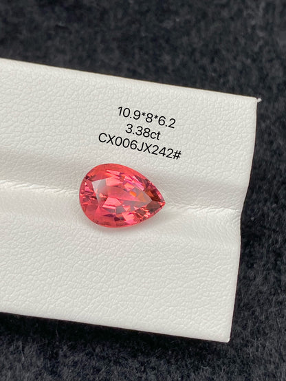 3.38 CT NATURAL AFGHANISTAN PINK RED TOURMALINE STONE