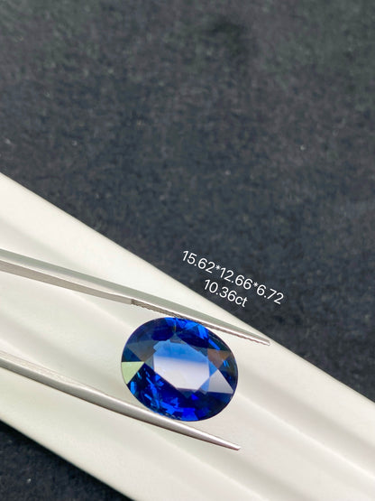 10.36 CT NATURAL UNHEATED KANCHANABURI VIVID BLUE SAPPHIRE STONE