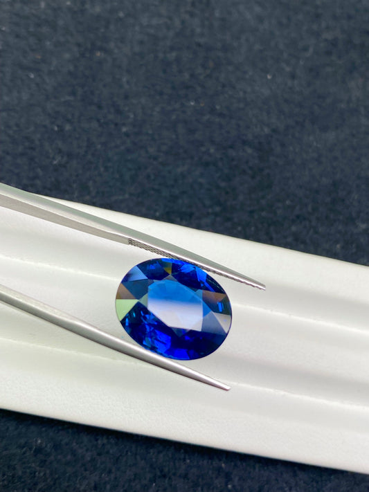 10.36 CT NATURAL UNHEATED KANCHANABURI VIVID BLUE SAPPHIRE STONE