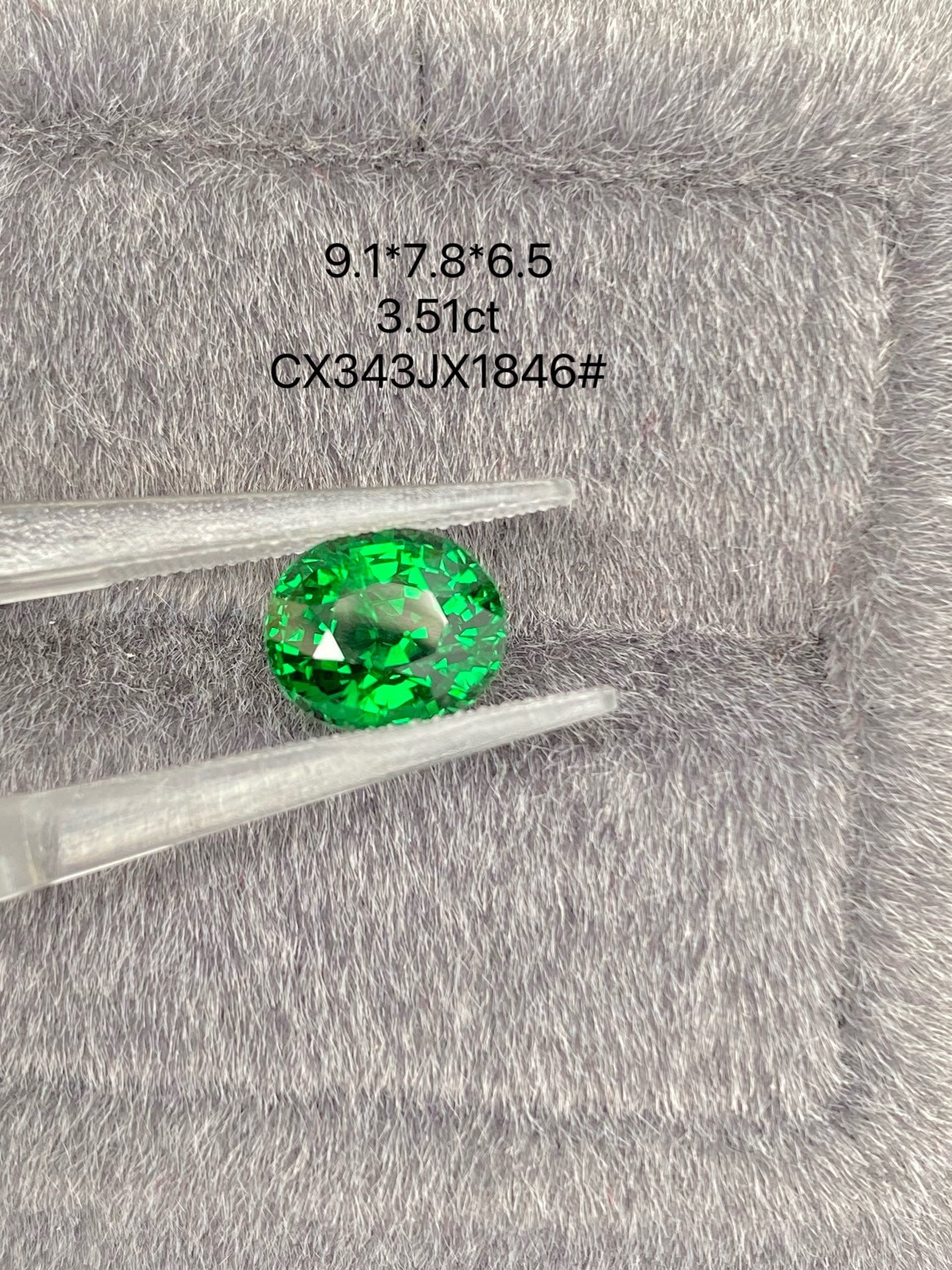 3.51 CT NATURAL KIJANI GREEN TSAVORITE STONE