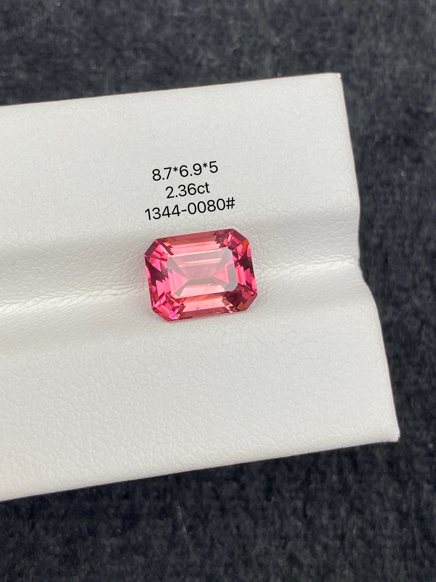 2.36CT NATURAL BRAZIL RED TOURMALINE STONE