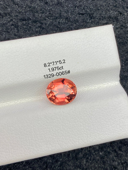 1.975CT NATURAL CONGO ORANGE TOURMALINE STONE