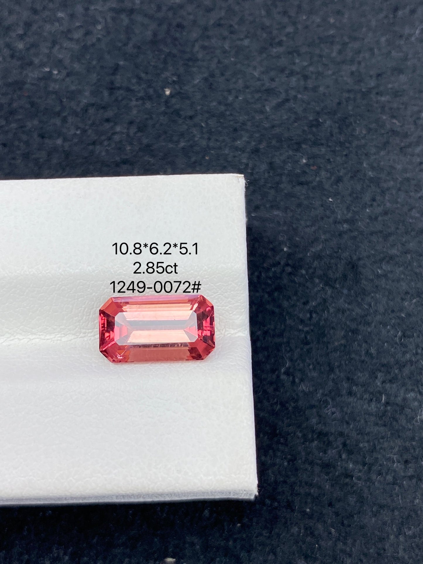 2.85CT NATURAL CONGO RED TOURMALINE STONE