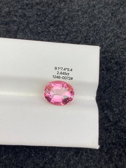 2.445CT NATURAL CONGO PINK TOURMALINE STONE