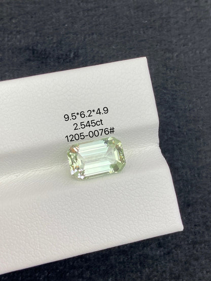 2.545CT NATURAL CONGO GREEN TOURMALINE STONE