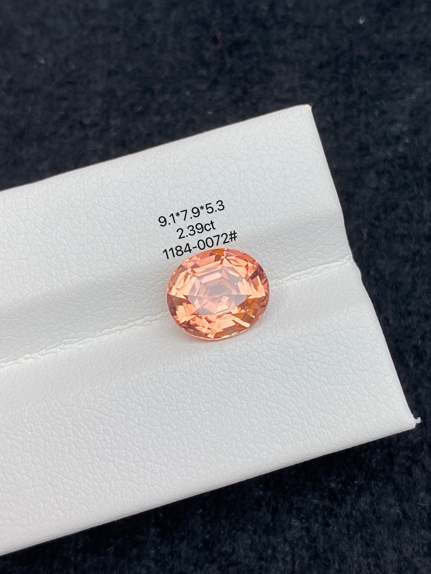 2.39CT NATURAL CONGO ORANGE TOURMALINE STONE