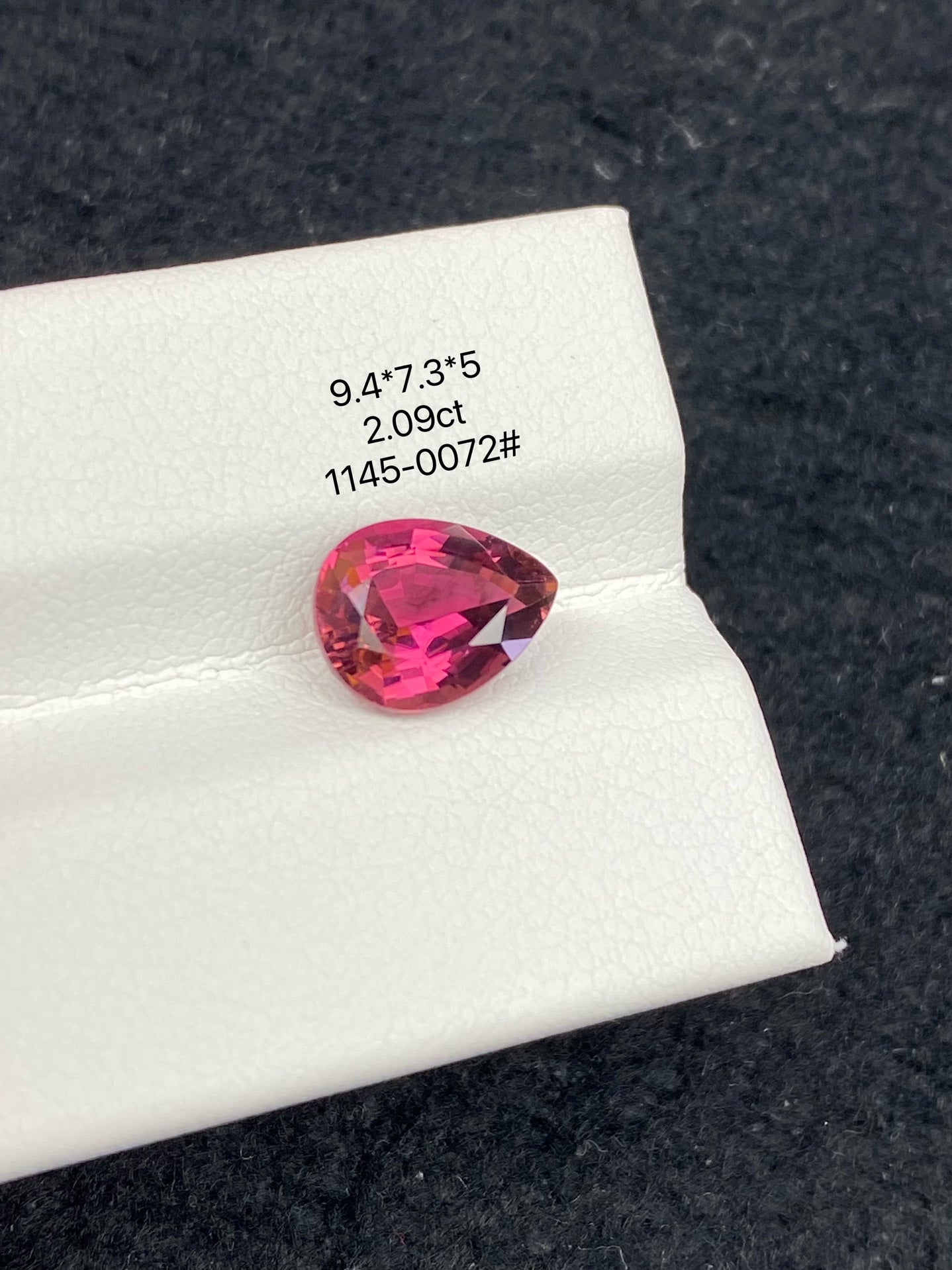 2.09CT NATURAL BRAZIL RED TOURMALINE STONE