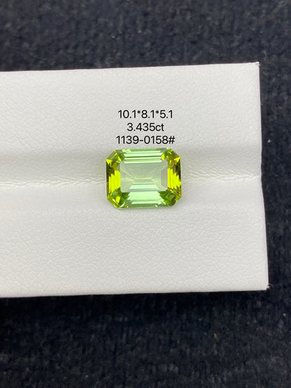 3.435CT NATURAL CONGO GREEN TOURMALINE STONE