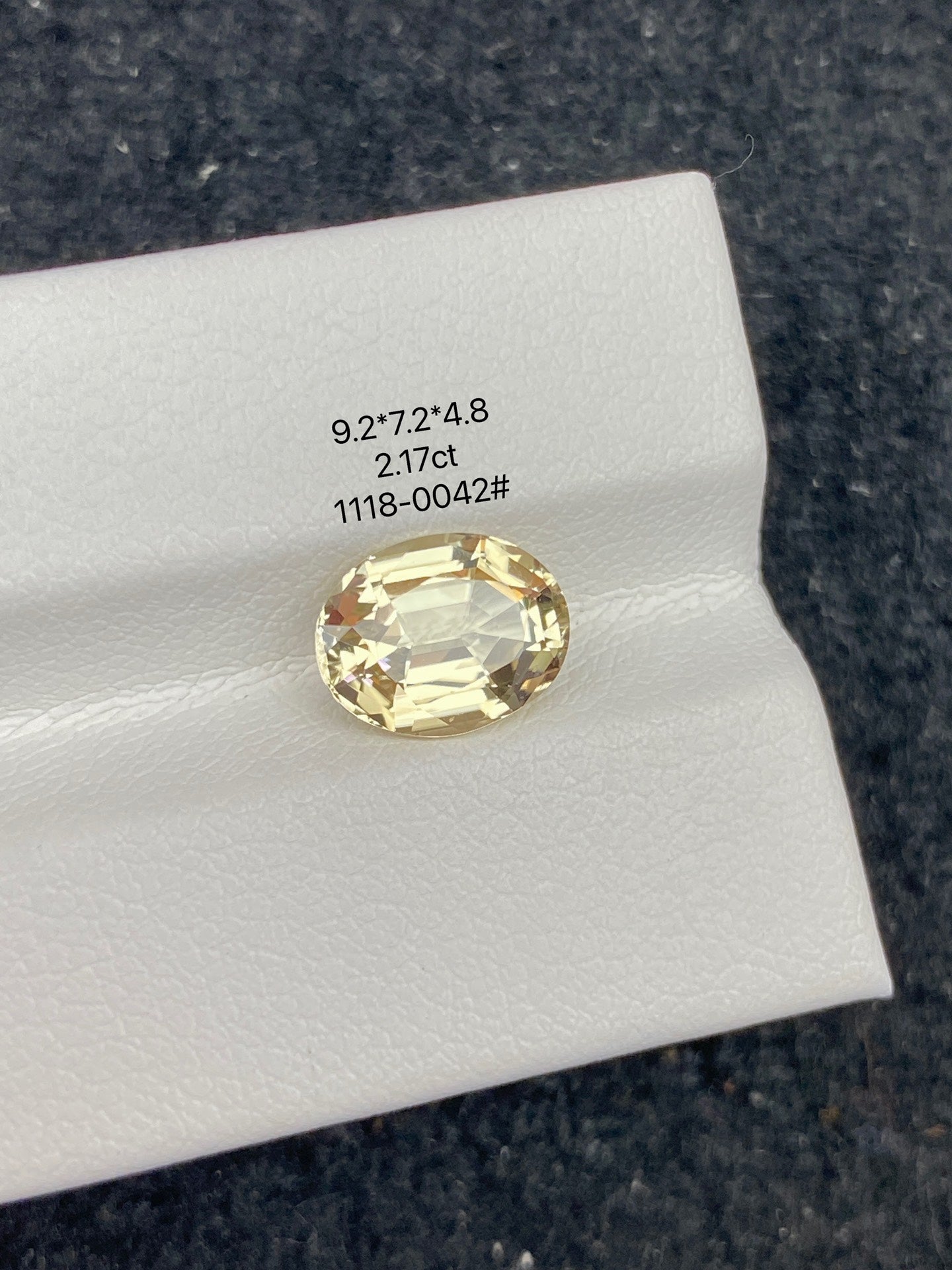 2.17CT NATURAL CONGO YELLOW TOURMALINE STONE