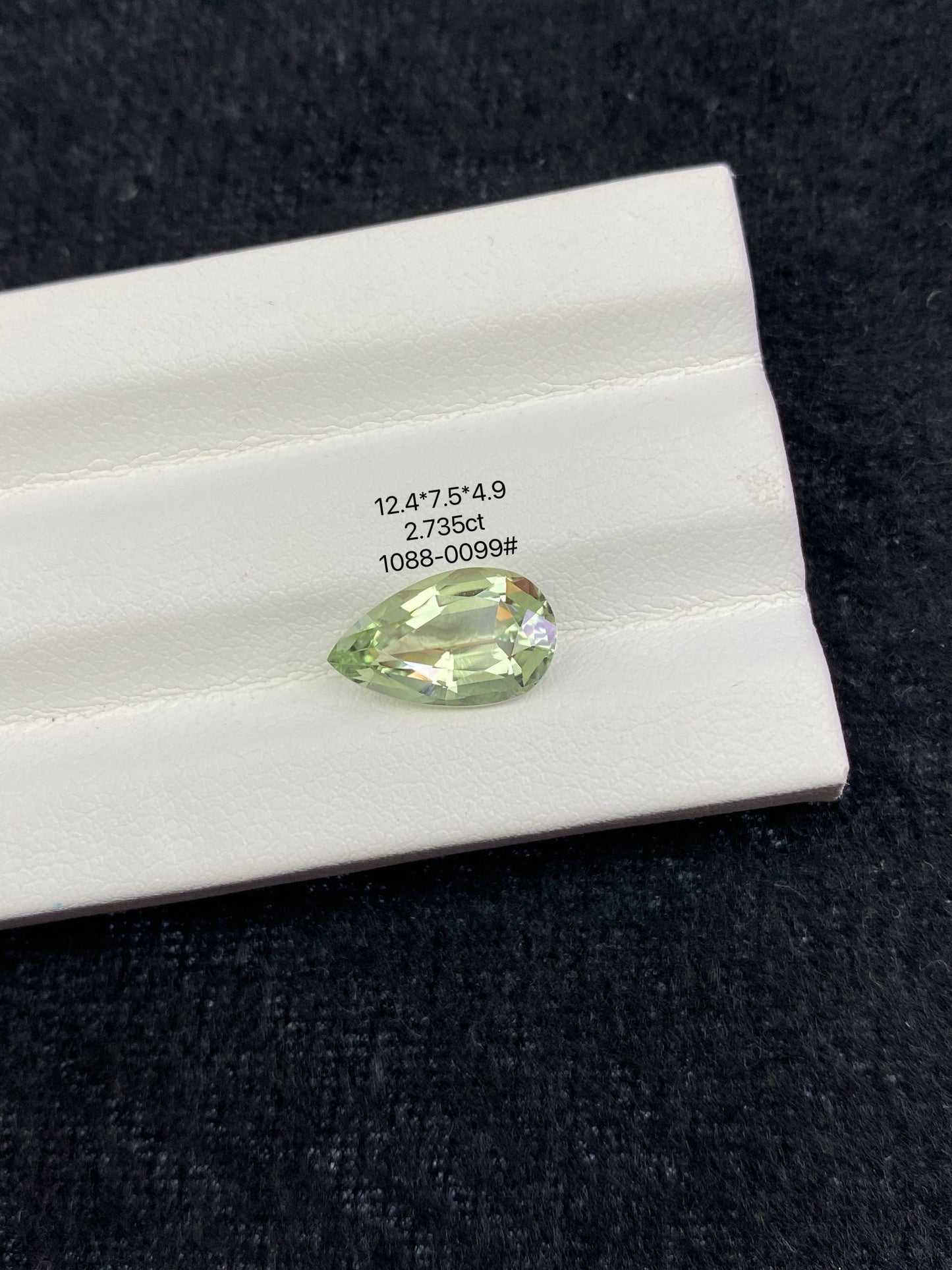 2.735CT NATURAL CONGO GREEN TOURMALINE STONE