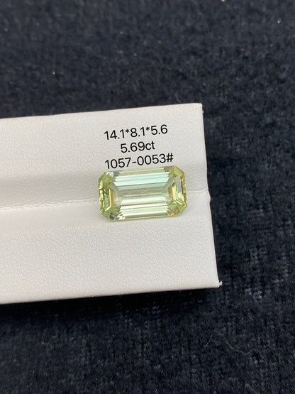 5.69CT NATURAL CONGO GREEN TOURMALINE STONE