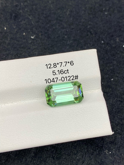 5.16CT NATURAL AFGHANISTAN GREEN TOURMALINE STONE