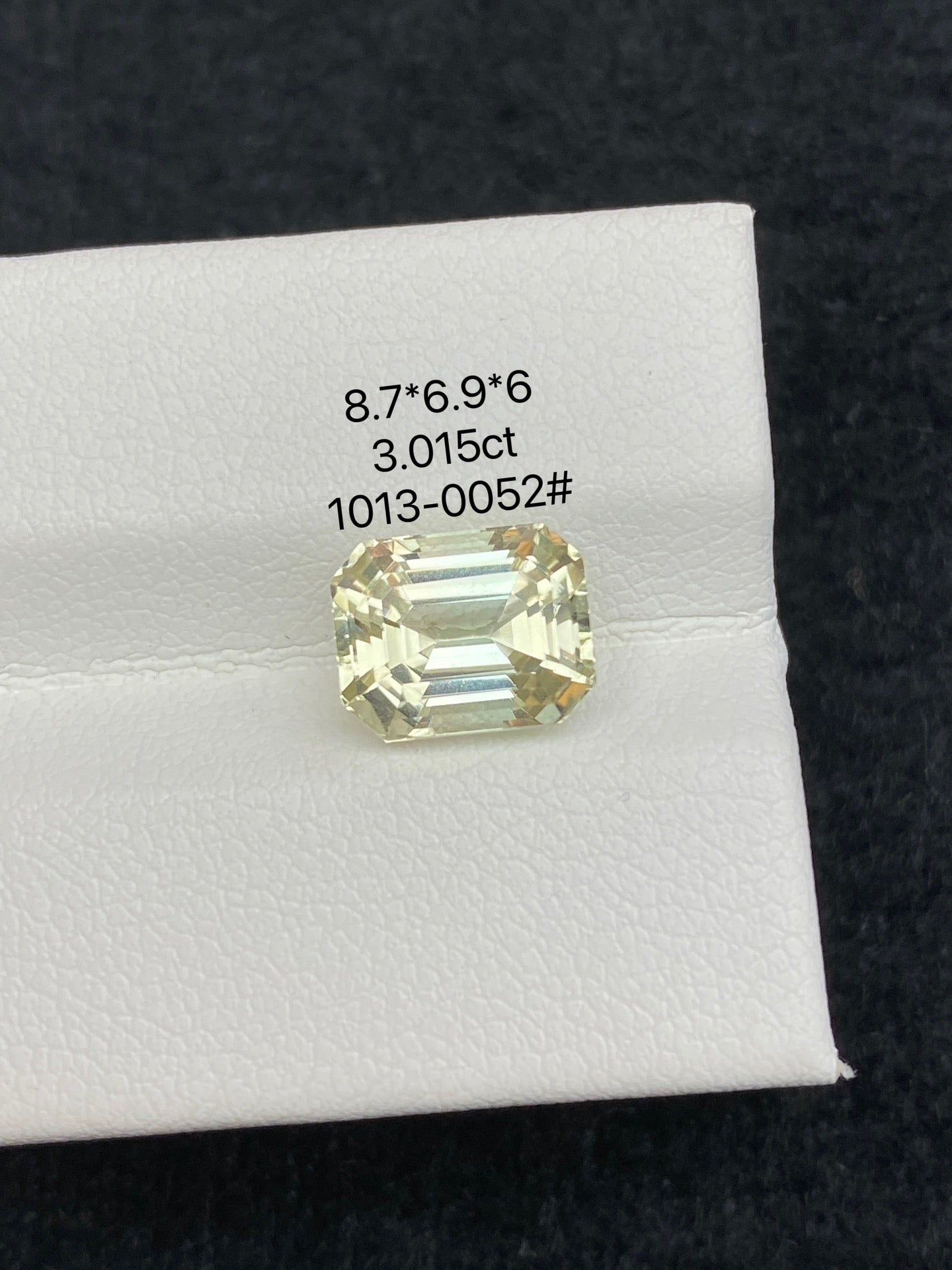 3.015CT NATURAL CONGO YELLOW TOURMALINE STONE