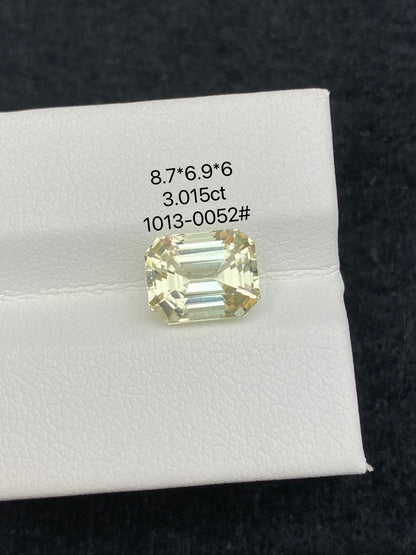 3.015CT NATURAL CONGO YELLOW TOURMALINE STONE