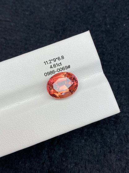 4.61CT NATURAL CONGO RED TOURMALINE STONE