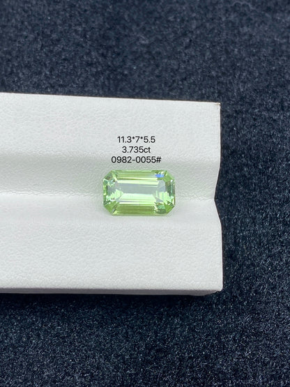 3.735CT NATURAL CONGO GREEN TOURMALINE STONE