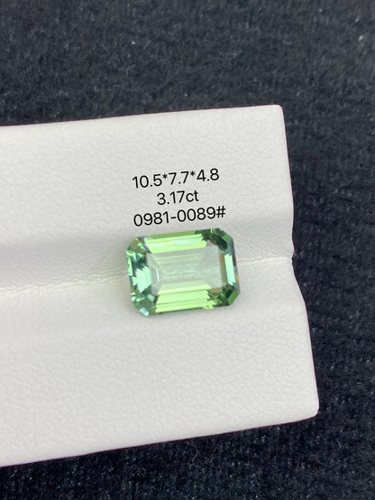 3.17CT NATURAL CONGO GREEN TOURMALINE STONE