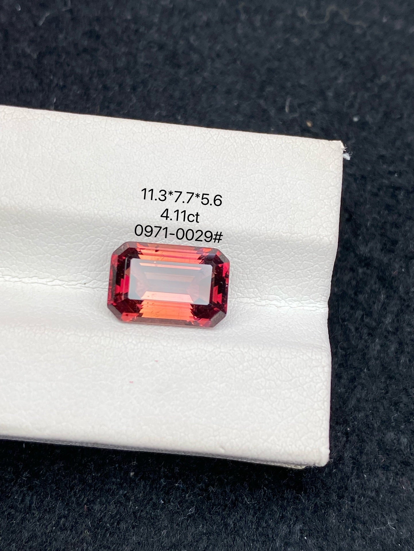 4.11CT NATURAL CONGO RED TOURMALINE STONE