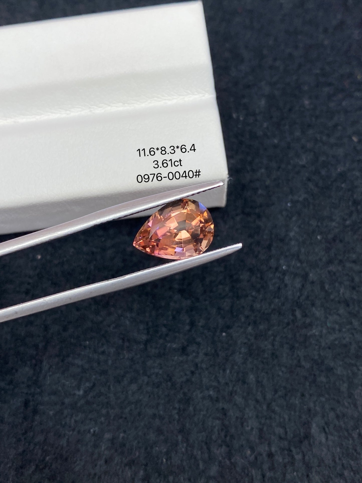 3.61CT NATURAL CONGO RED TOURMALINE STONE