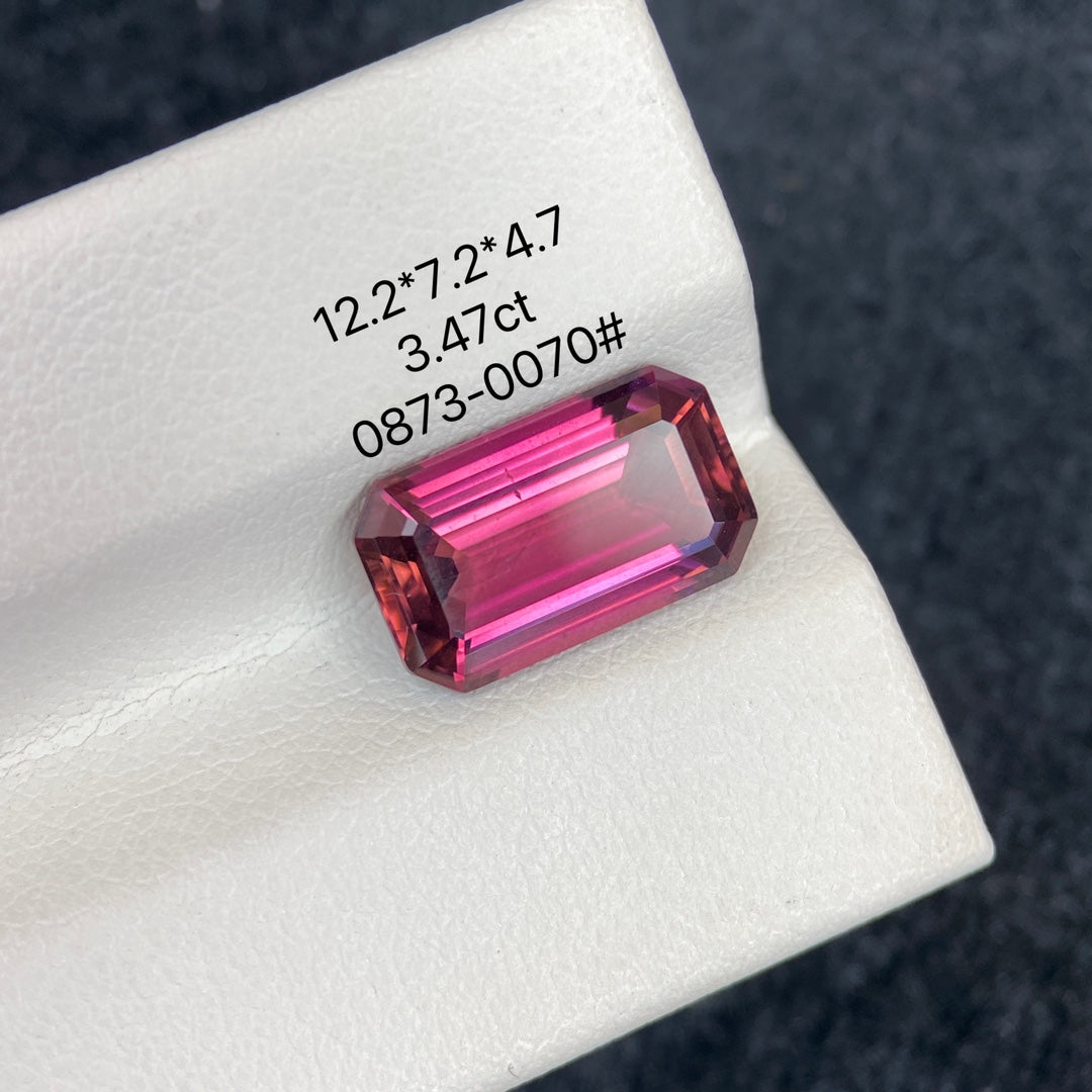 3.47CT NATURAL BRAZIL RED TOURMALINE STONE